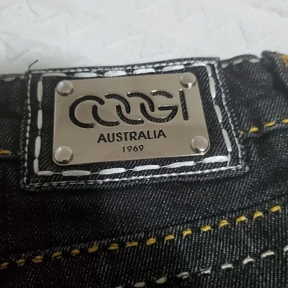 Coogi Embellished Dark Jeans Size 7/8 - Picture 7 of 10